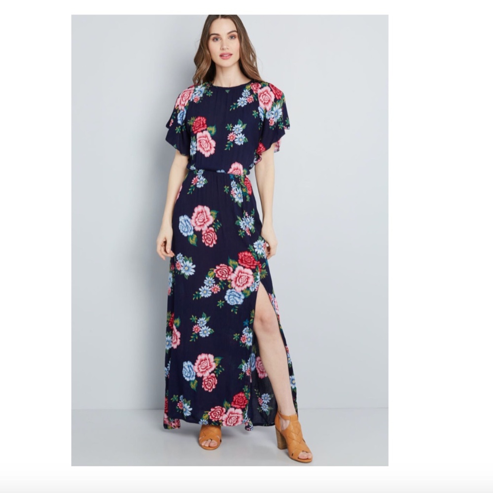 Floor Length Floral Boho Dress